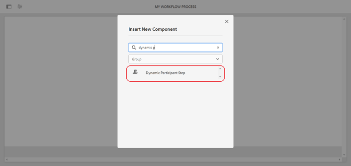 Custom Dynamic Participant Step Workflow