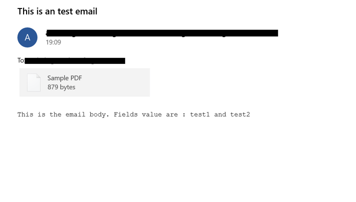 Email Generation (with Attachment) using Form Component
