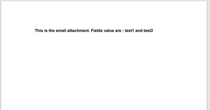 Email Generation (with Attachment) using Form Component