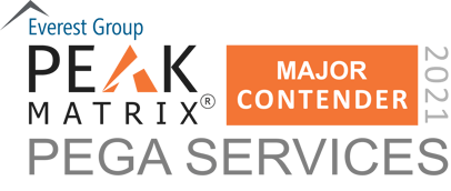 Pega Services - PEAK Matrix Award Logo - Major Contender