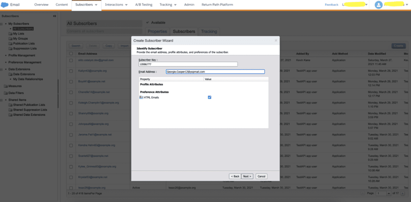Create Subscriber - Marketing Cloud