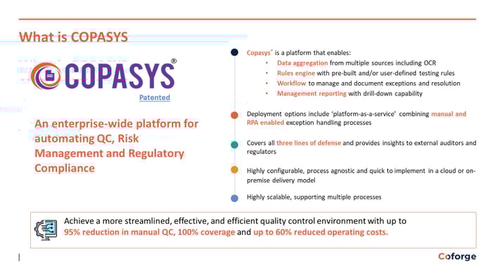 Automated risk and compliance platform - Copasys