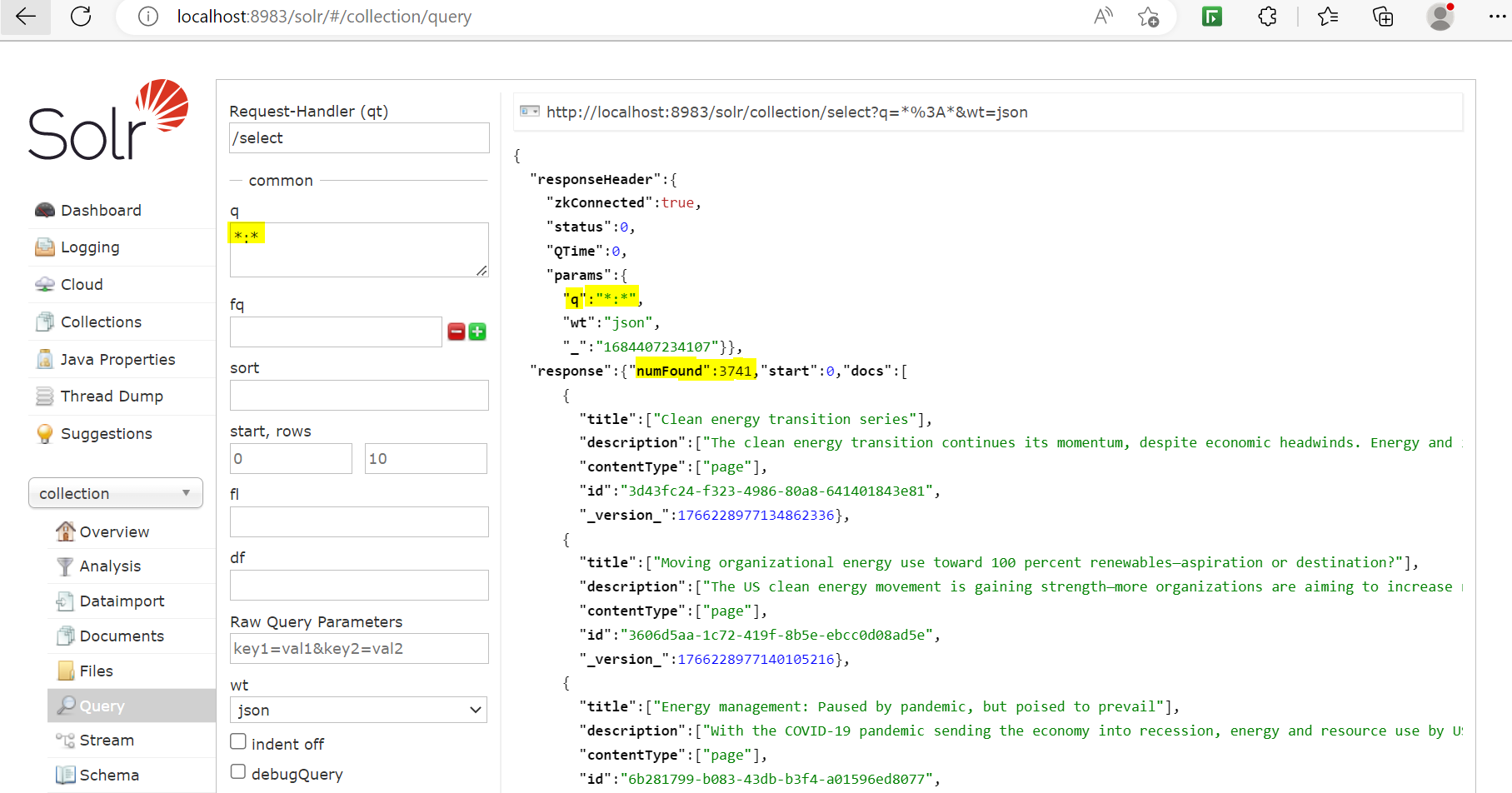 AEM Search using Apache SOLR