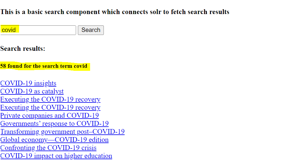 AEM Search using Apache SOLR