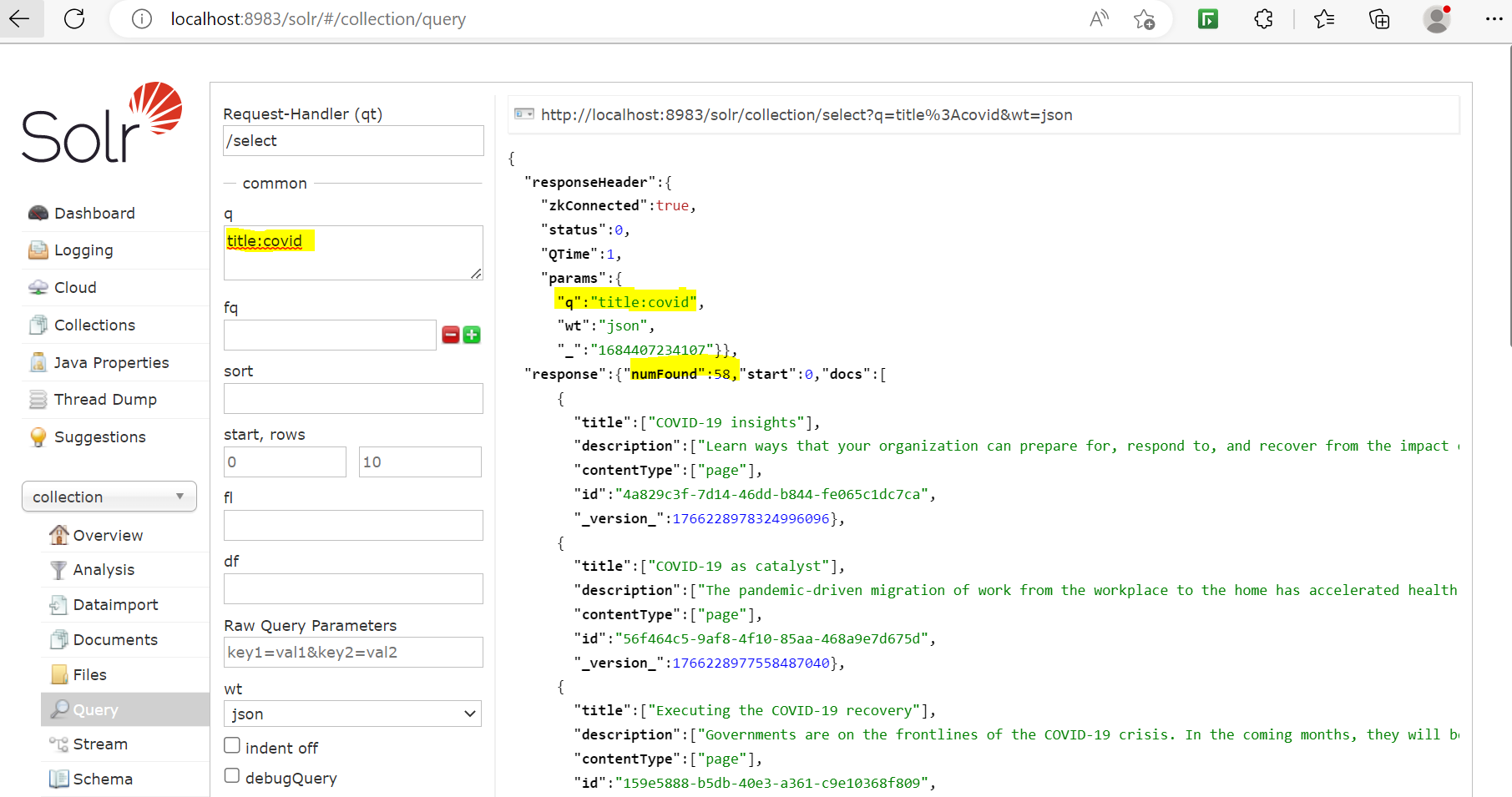 AEM Search using Apache SOLR