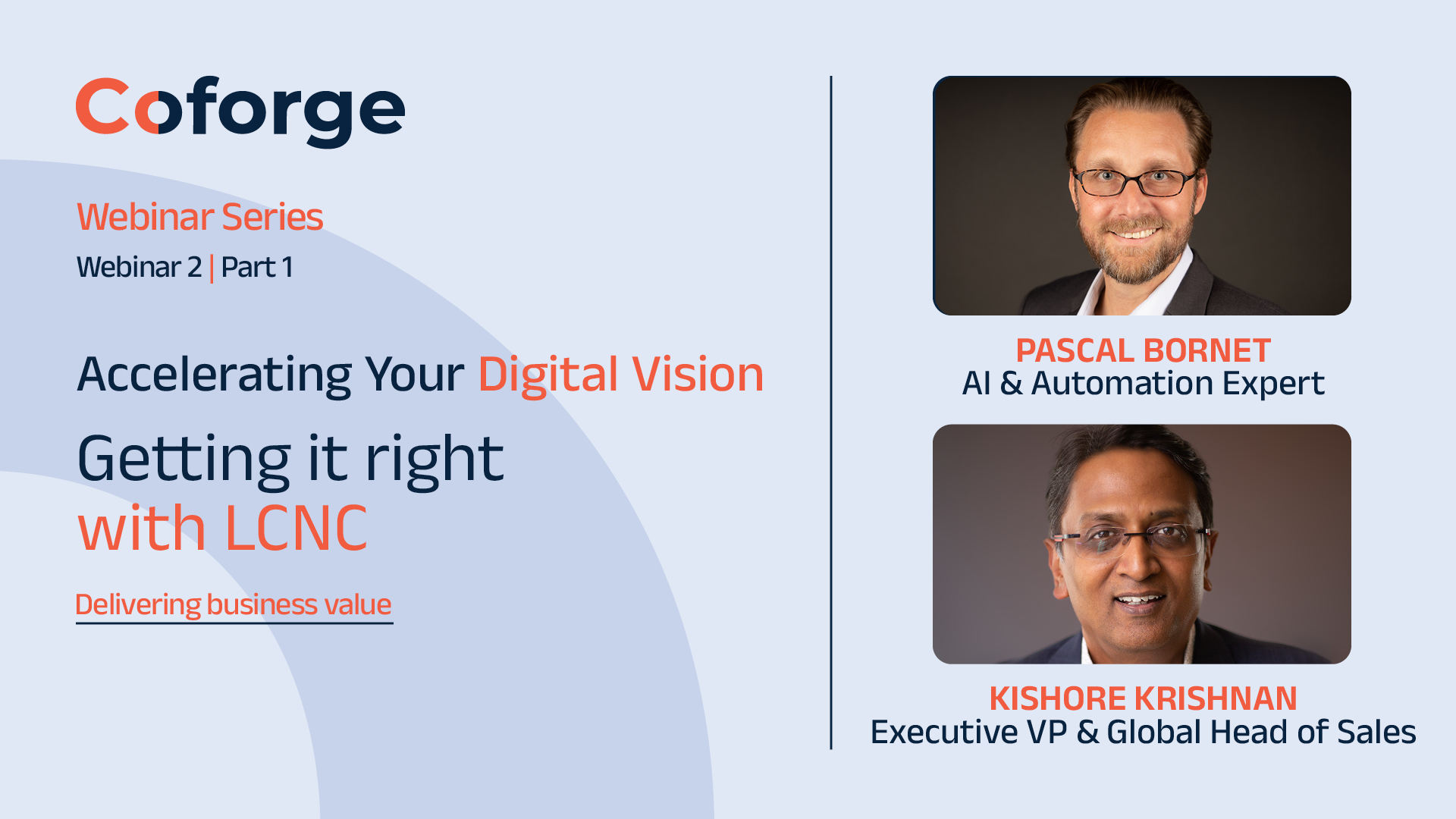 Getting it right with LCNC | Webinar 2 | Part 1 | Delivering Business Value