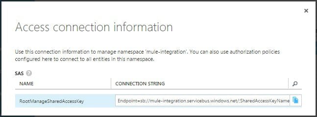 Integration of Mule ESB with Microsoft Azure