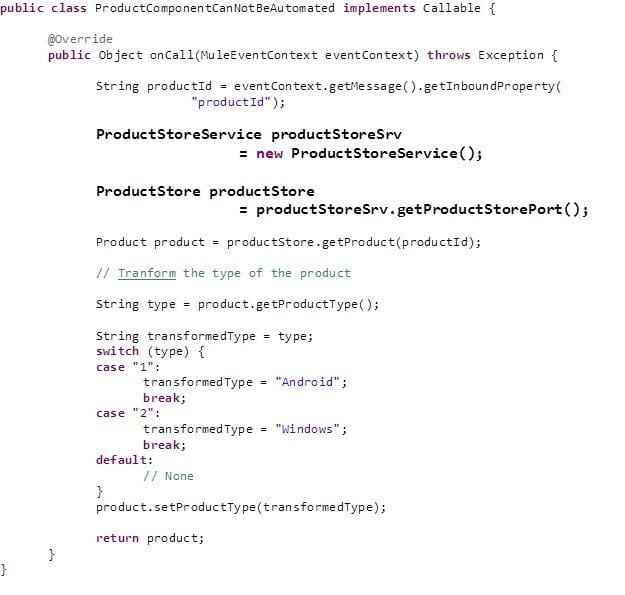 Test Automation of Mule Flows with Java Components and JDBC End Points