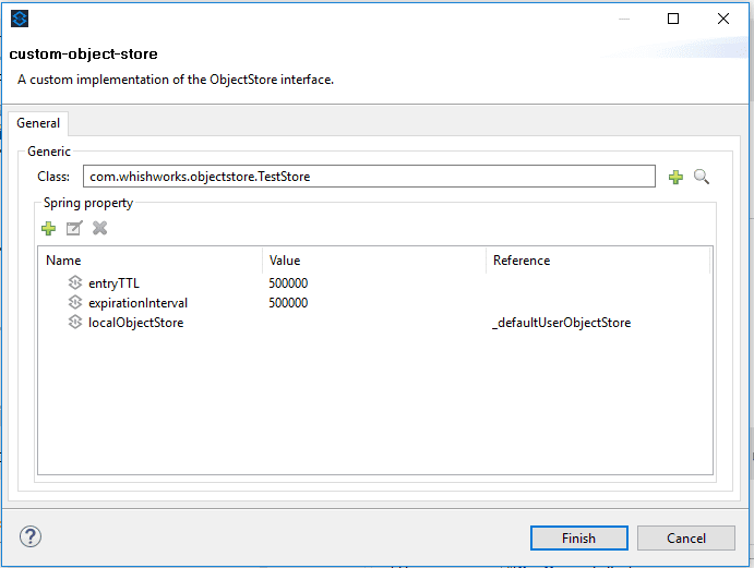 default user object store