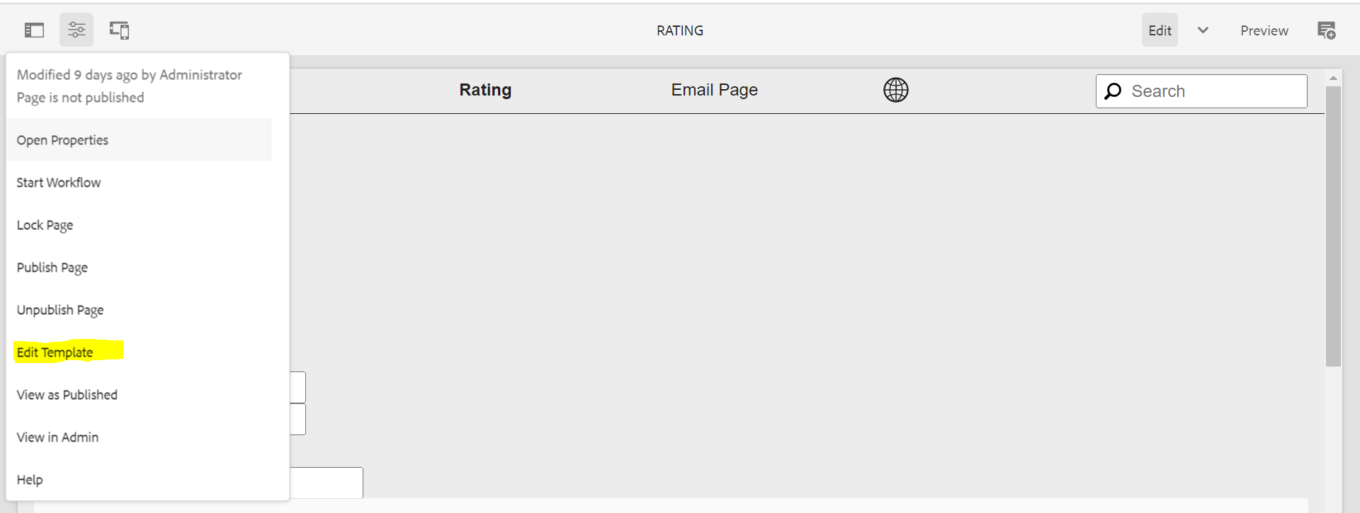 AEM Custom Rating Component