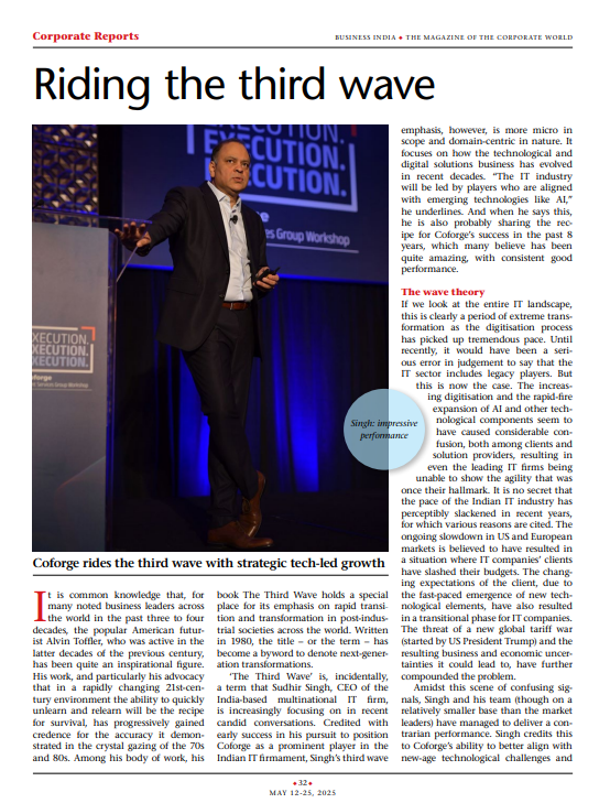 Riding the third wave- Business India