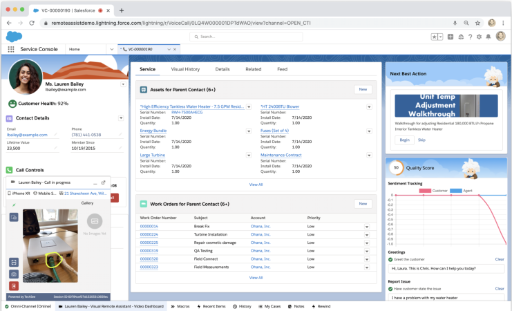 Salesforce’s one-dimensional case management.